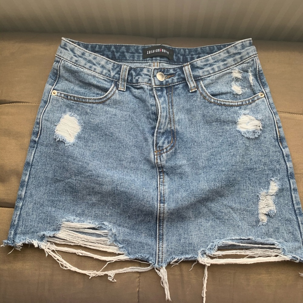 Fashion Nova jeans skirt